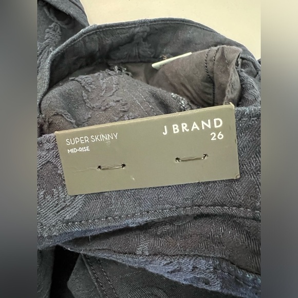 J‎ BRAND WOMEN'S MID RISE NAVY BLUE SUPER SKINNY JEANS 26 NWT - Picture 9 of 10